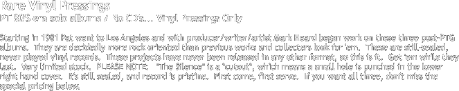 Rare Vinyl Pressings